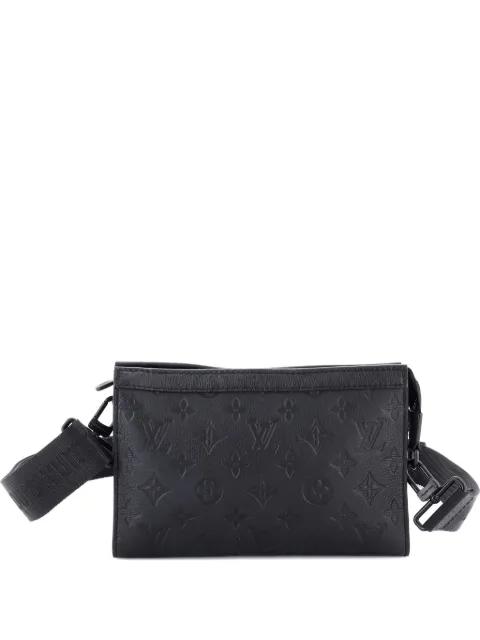 Gaston Wearable Wallet Monogram Shadow Leather crossbody bag by LOUIS VUITTON 