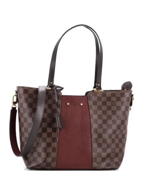 Jersey Handbag Damier with Leather shoulder bag by LOUIS VUITTON 