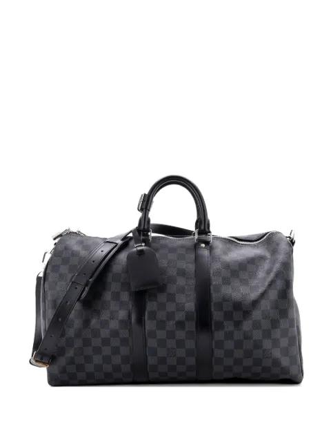 Keepall Bandouliere Bag Damier Graphite 45 travel bag by LOUIS VUITTON 