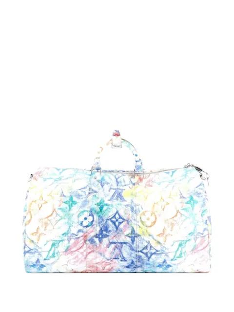 Keepall Bandouliere Bag Limited Edition Monogram Pastel Multicolor 50 travel bag by LOUIS VUITTON 