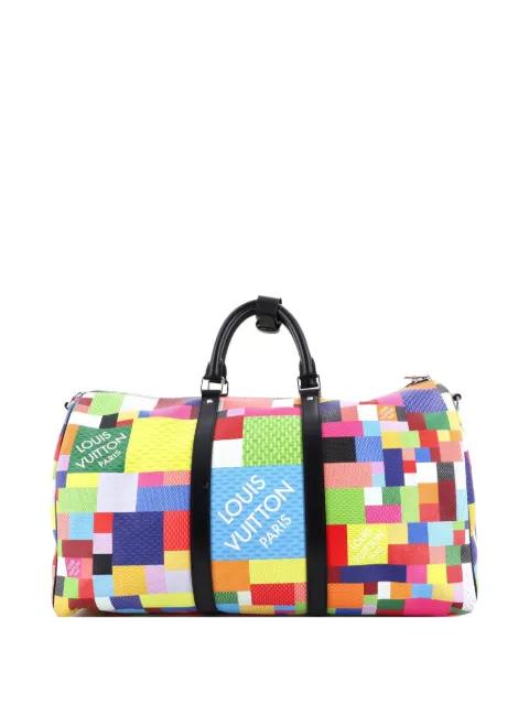 Keepall Bandouliere Bag Limited Edition Multicolor Damier Graphite 3D 50 shoulder bag by LOUIS VUITTON 