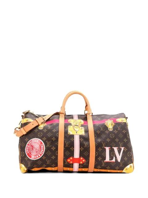 Keepall Bandouliere Bag Limited Edition Summer Trunks Monogram Canvas 50 travel bag by LOUIS VUITTON 