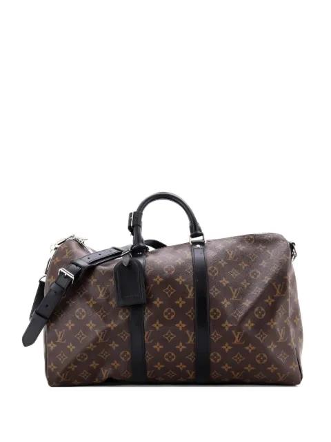 Keepall Bandouliere Bag Macassar Monogram Canvas 45 travel bag by LOUIS VUITTON 