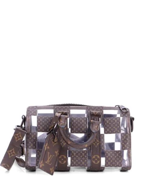 Keepall Bandouliere Bag Monogram Chess Coated Canvas and PVC 25 handbag by LOUIS VUITTON 
