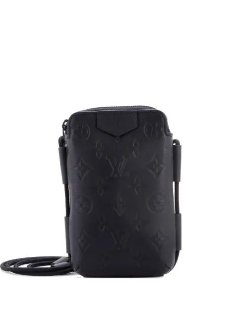 Lace Up Pouch Monogram Shadow Leather crossbody bag by LOUIS VUITTON 