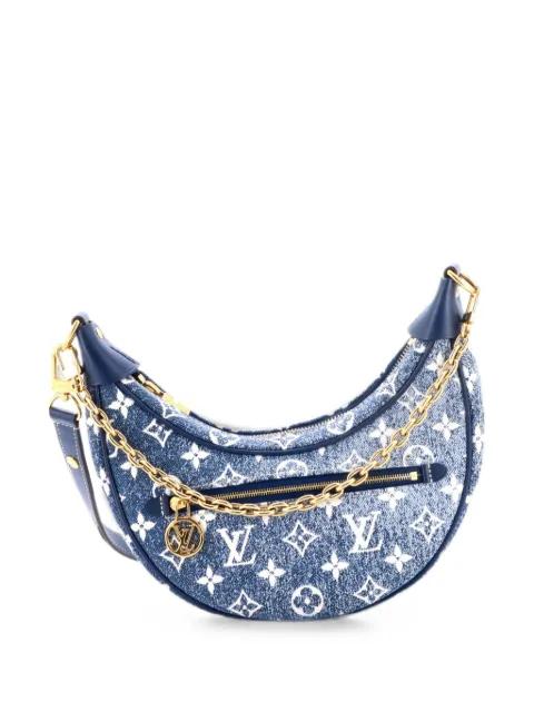 Loop Handbag Monogram Jacquard Denim hobo bag by LOUIS VUITTON 