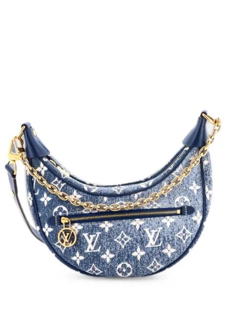 Loop Handbag Monogram Jacquard Denim hobo bag by LOUIS VUITTON 