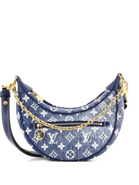 Loop Handbag Monogram Jacquard Denim hobo bag by LOUIS VUITTON 