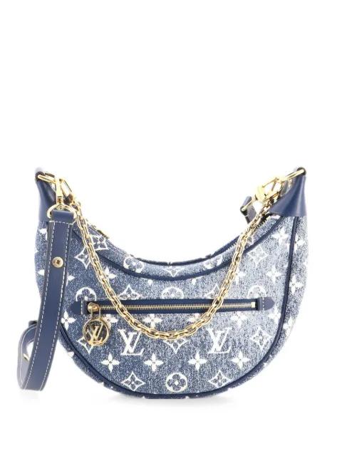 Loop Handbag Monogram Jacquard Denim hobo bag by LOUIS VUITTON 