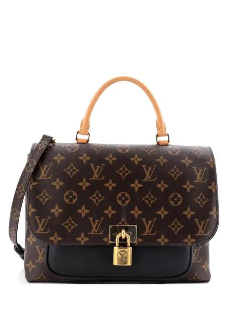 Marignan Handbag Monogram Canvas with Leather shoulder bag by LOUIS VUITTON 