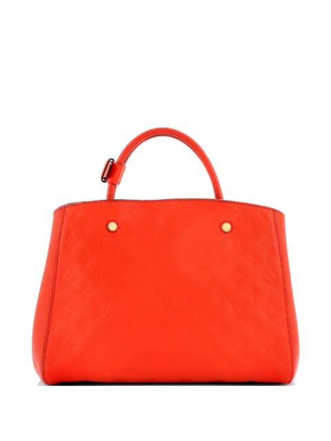 Montaigne Handbag Monogram Empreinte Leather MM satchel by LOUIS VUITTON 