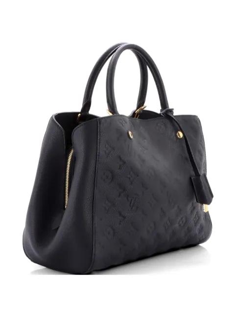 Montaigne Handbag Monogram Empreinte Leather MM satchel by LOUIS VUITTON 