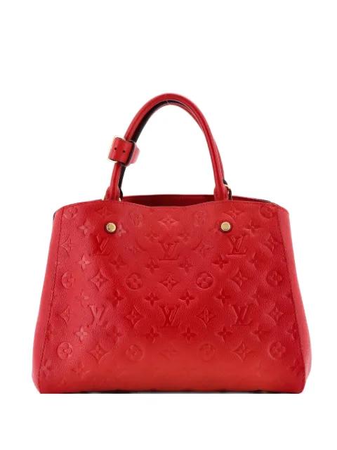 Montaigne Handbag Monogram Empreinte Leather MM satchel by LOUIS VUITTON 