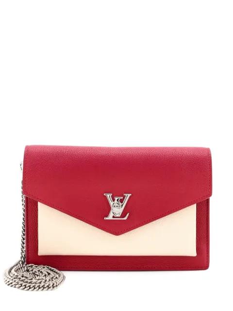 Mylockme Chain Pochette Leather clutch bag by LOUIS VUITTON 