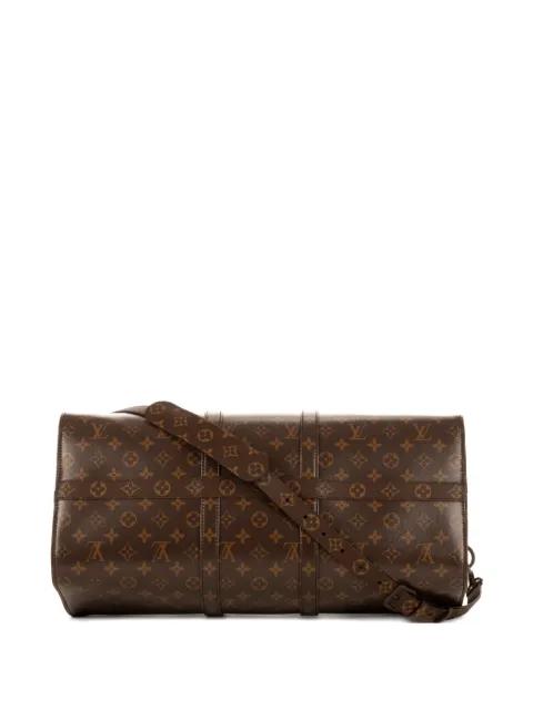 Nebula Keepall Bandouliere 50 Monogrammed chip luggage by LOUIS VUITTON 