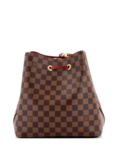 NeoNoe Handbag Damier with Leather MM bucket bag by LOUIS VUITTON 