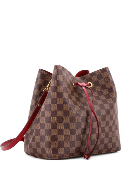NeoNoe Handbag Damier with Leather MM bucket bag by LOUIS VUITTON 