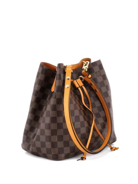 NeoNoe Handbag Damier with Leather MM bucket bag by LOUIS VUITTON 