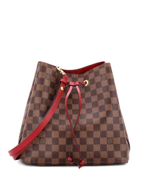 NeoNoe Handbag Damier with Leather MM bucket bag by LOUIS VUITTON NeoNoe Handbag Damier with Leather MM bucket bag by LOUIS VUITTON