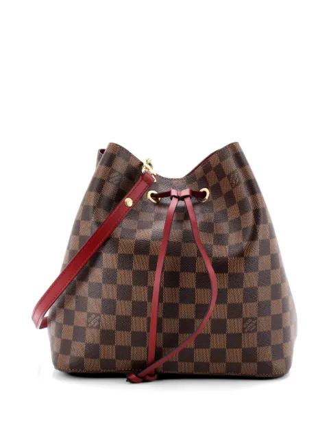 NeoNoe Handbag Damier with Leather MM bucket bag by LOUIS VUITTON 
