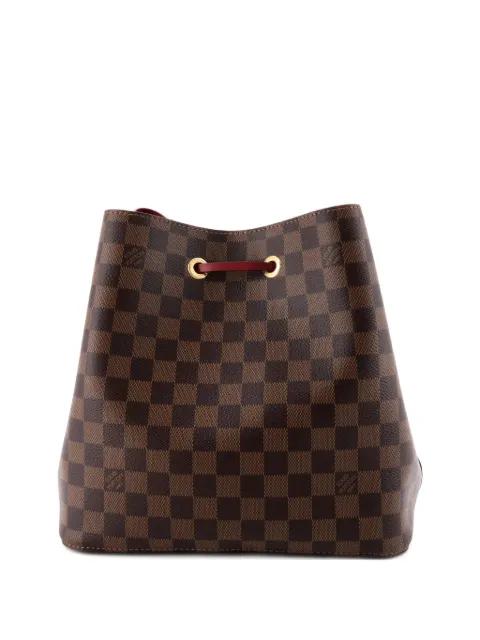 NeoNoe Handbag Damier with Leather MM bucket bag by LOUIS VUITTON 