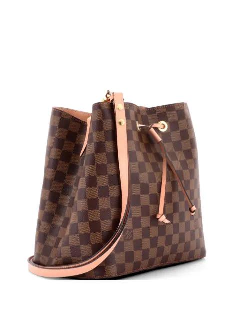 NeoNoe Handbag Damier with Leather MM bucket bag by LOUIS VUITTON 