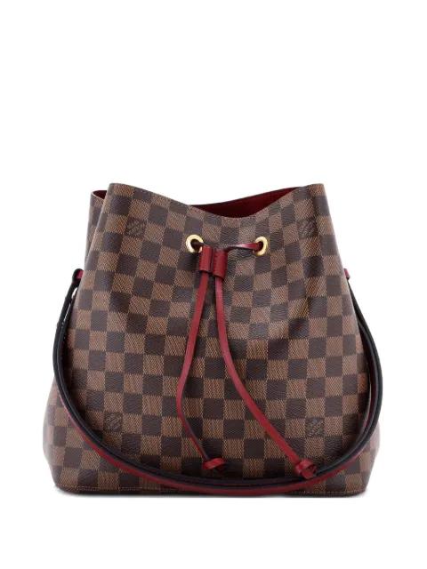 NeoNoe Handbag Damier with Leather MM bucket bag by LOUIS VUITTON 