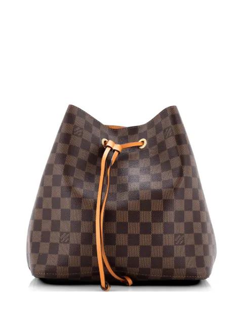 NeoNoe Handbag Damier with Leather MM bucket bag by LOUIS VUITTON 
