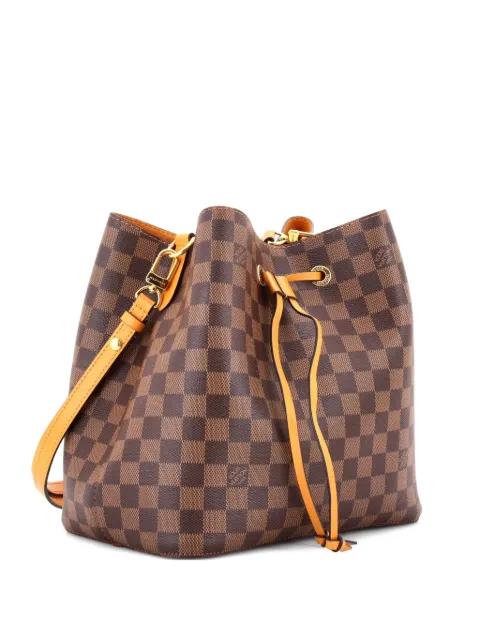 NeoNoe Handbag Damier with Leather MM bucket bag by LOUIS VUITTON 