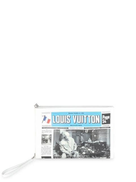 Newspaper clutch bag by LOUIS VUITTON