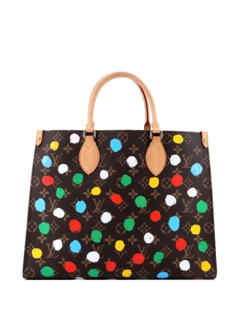OnTheGo Yayoi Kusama Painted Dots Monogram Canvas MM tote bag by LOUIS VUITTON 