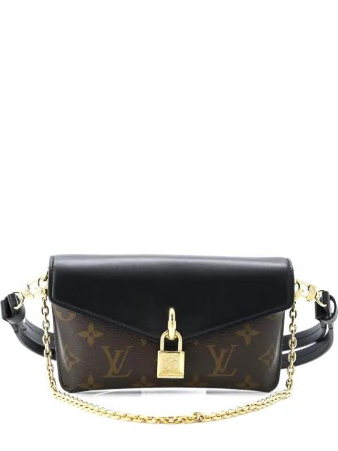 Padlock on Strap Handbag Monogram Canvas and Leather crossbody bag by LOUIS VUITTON 