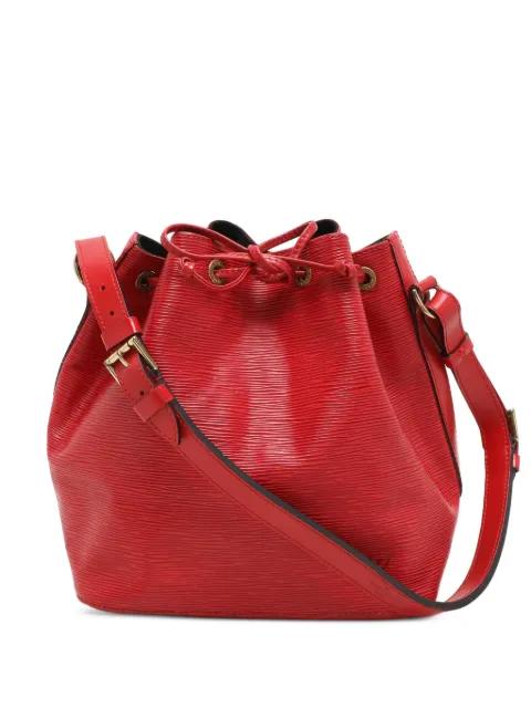 Petit Noe leather bucket bag by LOUIS VUITTON 