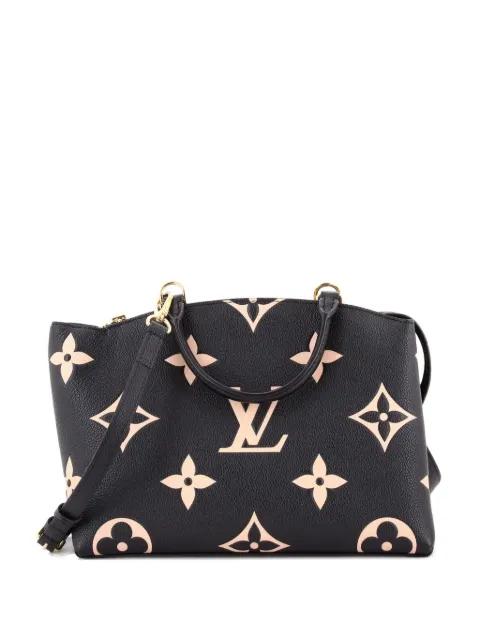 Petit Palais Handbag Bicolor Monogram Empreinte Giant satchel by LOUIS VUITTON 