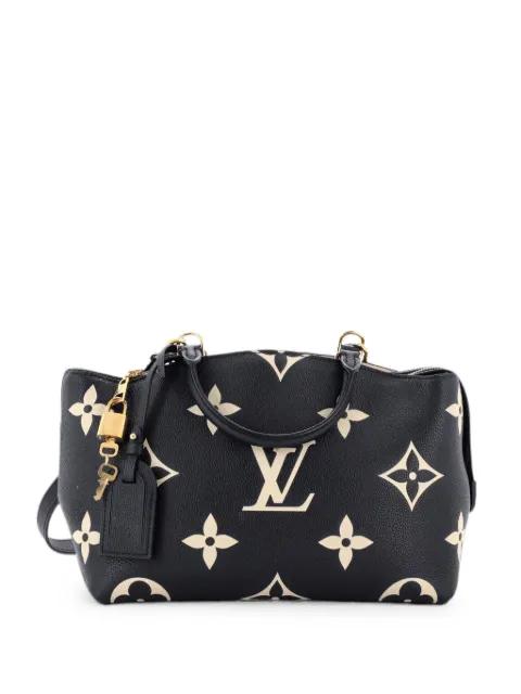 Petit Palais Handbag Bicolor Monogram Empreinte Giant satchel by LOUIS VUITTON 