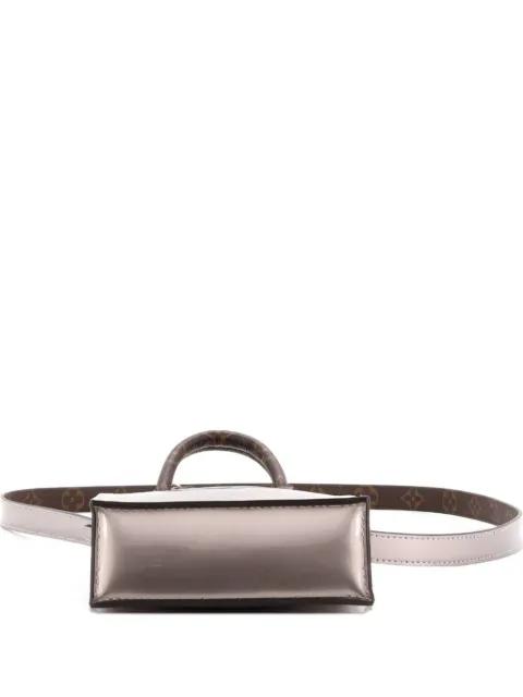 Petit Sac Plat Bag Monogram Vernis with Monogram Canvas crossbody bag by LOUIS VUITTON Petit Sac Plat Bag Monogram Vernis with Monogram Canvas crossbody bag by LOUIS VUITTON