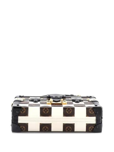 Petite Malle Handbag Damier Tressage Monogram Canvas and Leather clutch bag by LOUIS VUITTON Petite Malle Handbag Damier Tressage Monogram Canvas and Leather clutch bag by LOUIS VUITTON