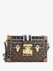 Petite Malle Handbag Limited Edition Brogue Reverse Monogram Canvas and Leather clutch bag by LOUIS VUITTON Petite Malle Handbag Limited Edition Brogue Reverse Monogram Canvas and Leather clutch bag by LOUIS VUITTON