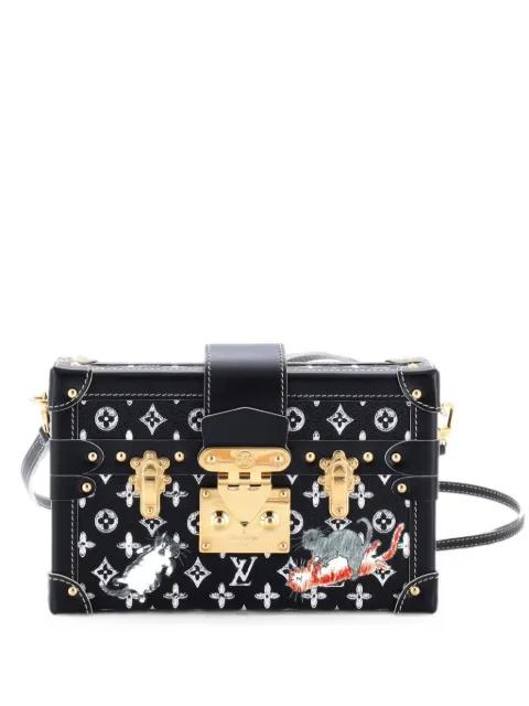 Petite Malle Handbag Limited Edition Grace Coddington Catogram Canvas shoulder bag by LOUIS VUITTON 