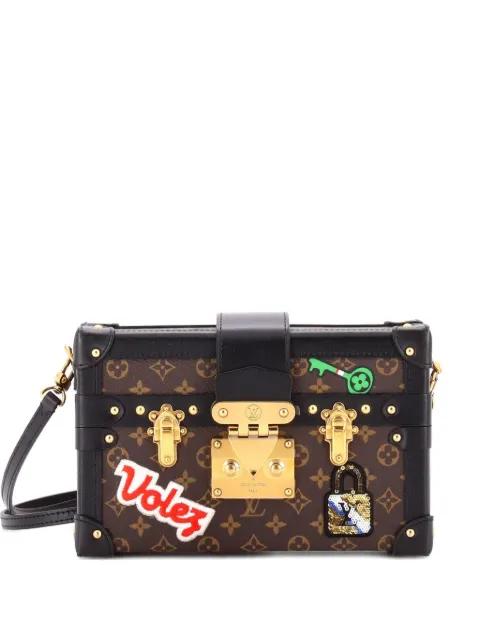 Petite Malle Handbag Limited Edition Patches Monogram Canvas crossbody bag by LOUIS VUITTON Petite Malle Handbag Limited Edition Patches Monogram Canvas crossbody bag by LOUIS VUITTON