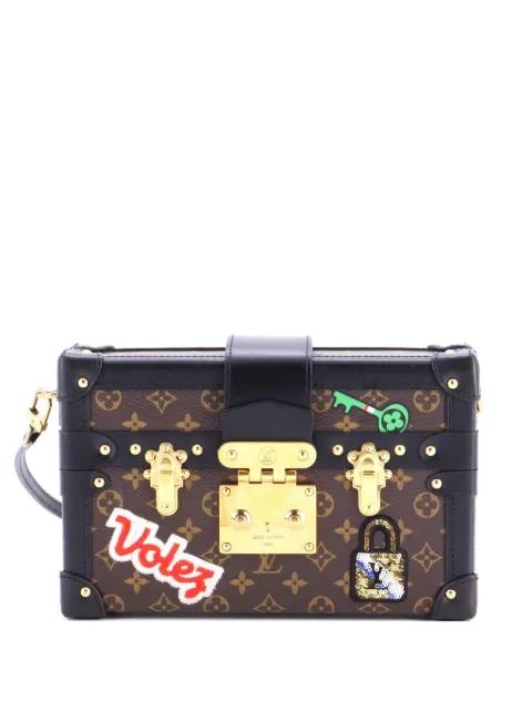 Petite Malle Handbag Limited Edition Patches Monogram Canvas crossbody bag by LOUIS VUITTON 