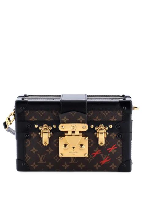 Petite Malle Handbag Monogram Canvas clutch bag by LOUIS VUITTON 