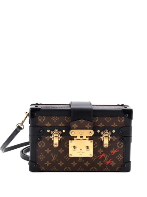 Petite Malle Handbag Monogram Canvas clutch bag by LOUIS VUITTON 