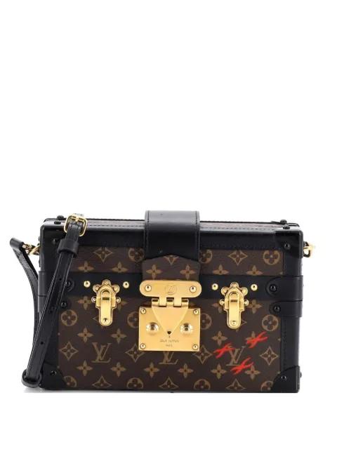 Petite Malle Handbag Monogram Canvas clutch bag by LOUIS VUITTON 
