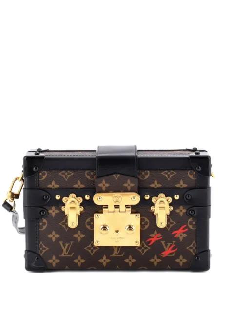Petite Malle Handbag Monogram Canvas clutch bag by LOUIS VUITTON 