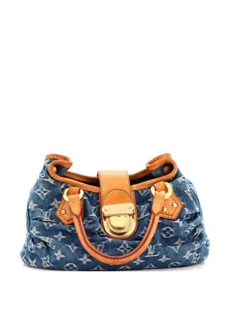 Pleaty Handbag Denim Small satchel by LOUIS VUITTON 