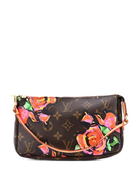 Pochette Accessoires Limited Edition Monogram Roses shoulder bag by LOUIS VUITTON 
