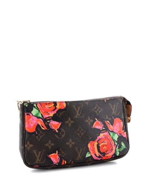 Pochette Accessoires Limited Edition Monogram Roses shoulder bag by LOUIS VUITTON 