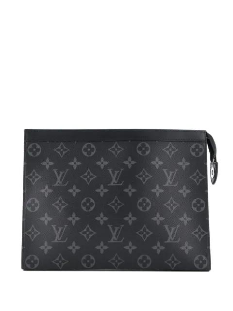 Pochette Voyage Monogram Eclipse Canvas MM clutch bag by LOUIS VUITTON 