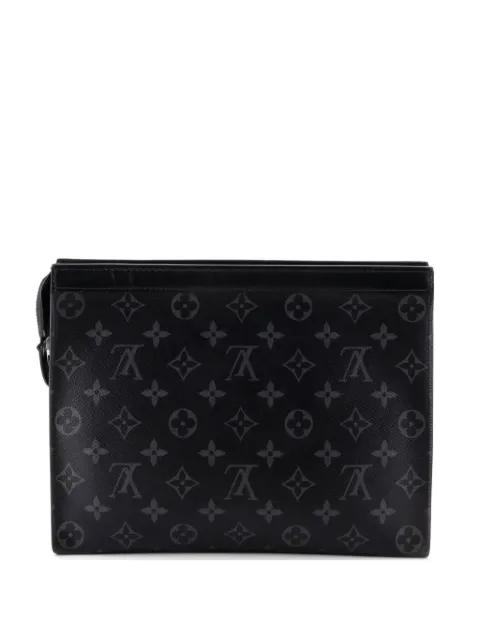Pochette Voyage Monogram Eclipse Canvas MM clutch bag by LOUIS VUITTON 